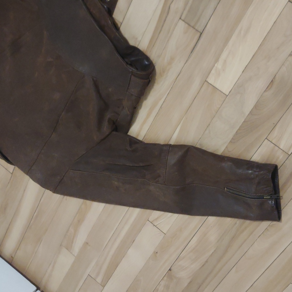 Brown Suede Moto Jacket - Picture 10 of 16